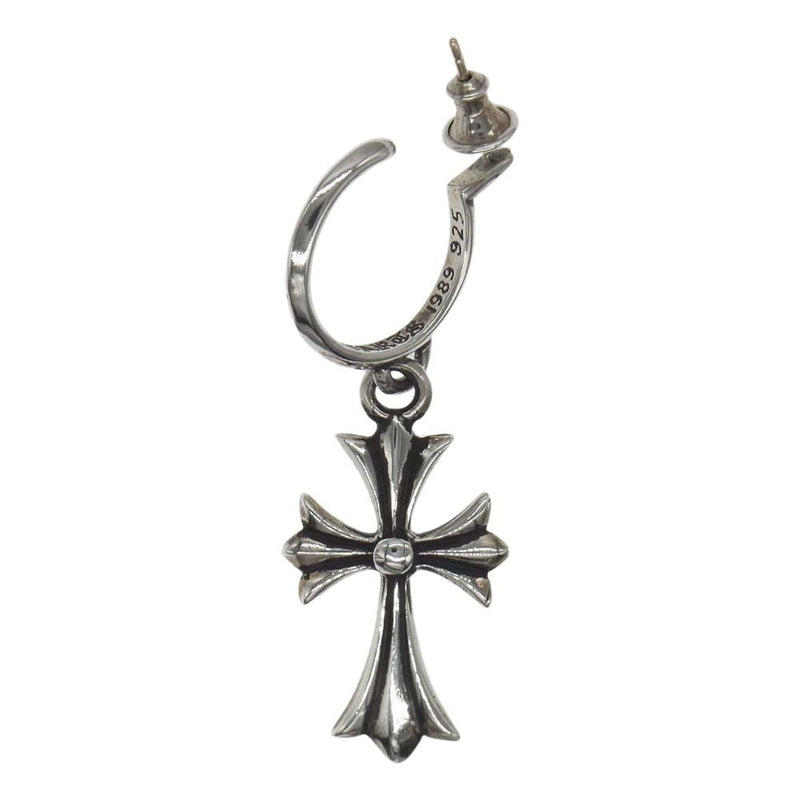 本物 CHROME HEARTS TINY CH CROSS タイニーCHクロス フープピアス