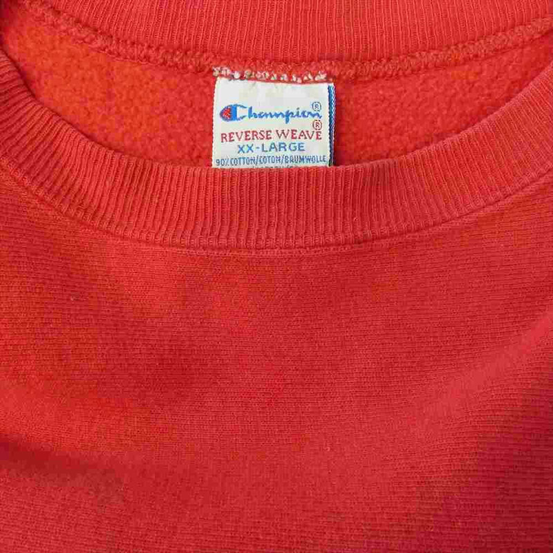 Champion チャンピオン 90s OHIO STATE UNIVERSITY カレッジロゴ リバースウィーブ スウェット トレーナー レッド系  XXL【中古】