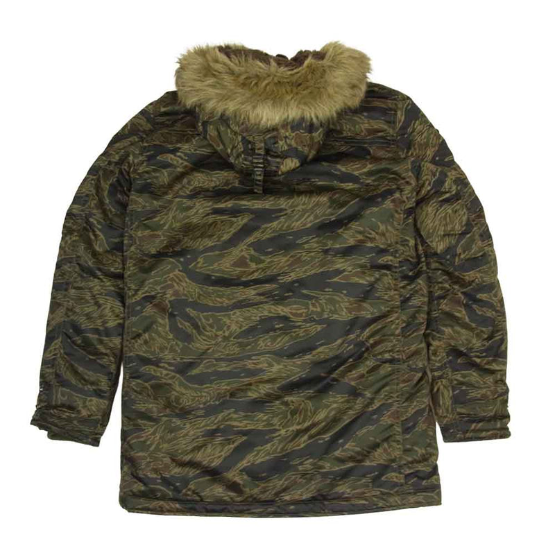 HYSTERIC GLAMOUR ヒステリックグラマー 0293AC01 PRIMALOFT N-3B 中綿プリマロフト ワッペン付き タイガーカモ  ミリタリー コート マルチカラー系 S【美品】【中古】