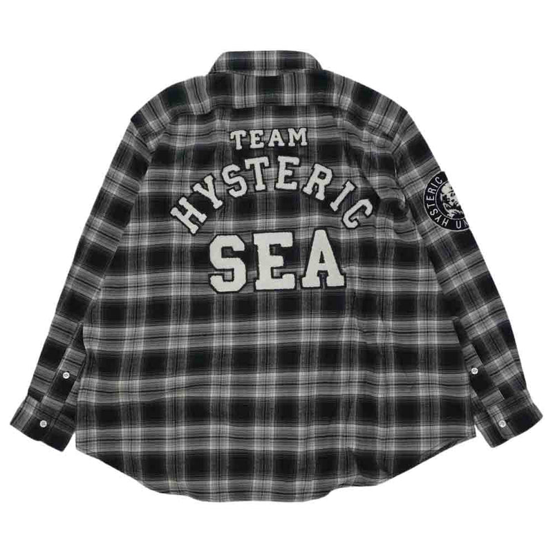 wind and sea hysteric glamor CHECK SHIRT