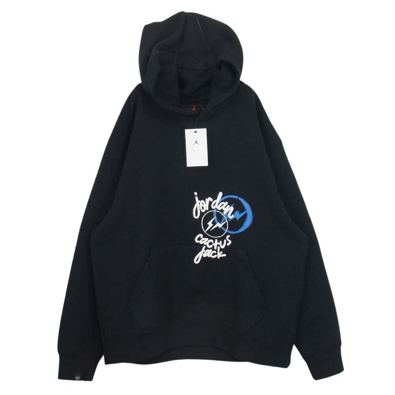 NIKE ナイキ 未使用品 Jordan Travis Scott Fragment DJ0615-010 hoodie トラヴィススコット  フラグメント ジョーダン フーディ ブラック系 XL【新古品】【未使用】【中古】