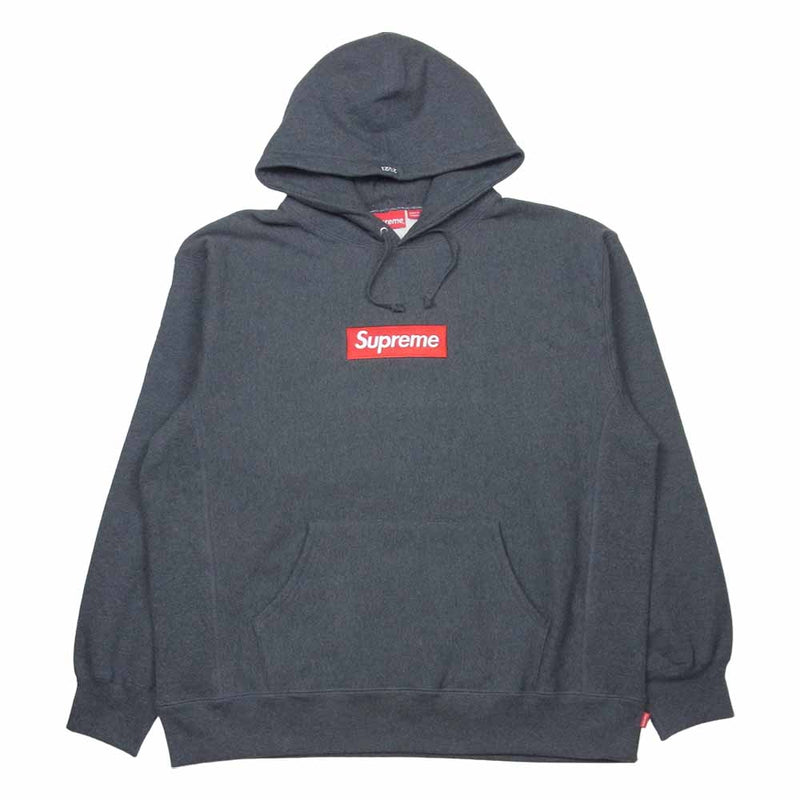 Supreme シュプリーム 21AW Box Logo Hooded Sweatshirt ボックスロゴ フーデッド スウェットシャツ プルオーバー  パーカー グレー系 XL【新古品】【未使用】【中古】