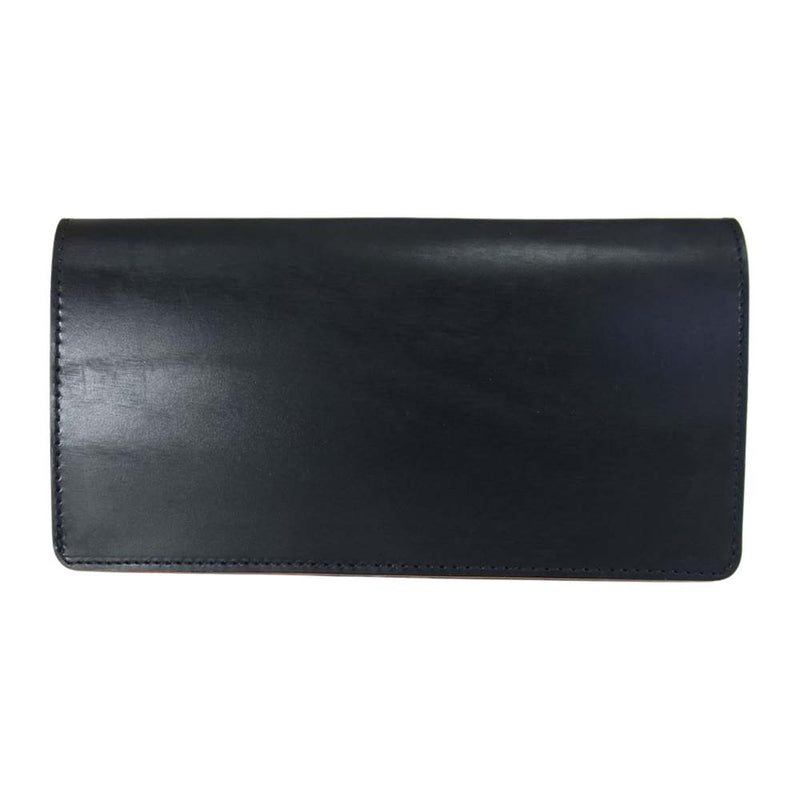 PORTER ポーター 187-01350 FILM WALLET ガラス加工 牛ショルダーレザー ロングウォレット 長財布  ブラック系【極上美品】【中古】