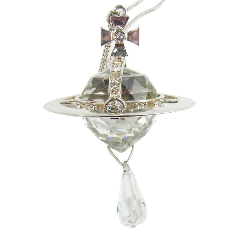 Vivienne Westwood ヴィヴィアンウエストウッド Crystal Giant Orb Pendant クリスタル ドロップ ジャイアント  オーブ ネックレス【中古】