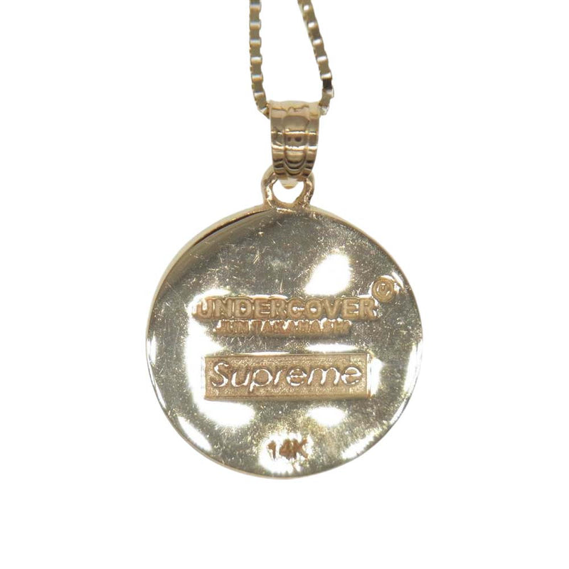 Supreme シュプリーム × UNDERCOVER Public Enemy 18SS 14K Gold Pendant アンダーカバー  パブリックエネミー ネックレス【中古】