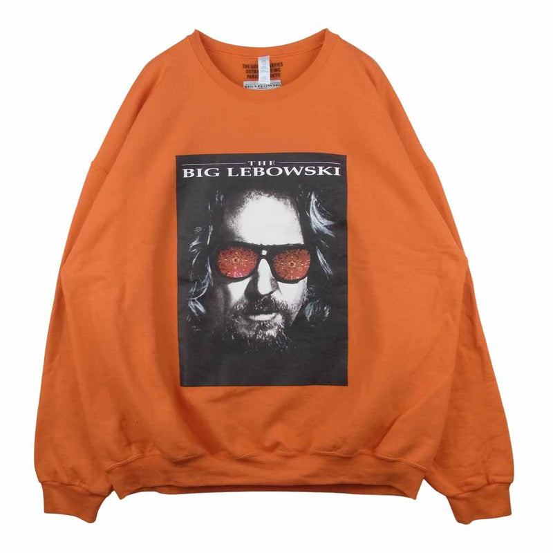 WACKO MARIA ワコマリア THE BIG LEBOWSKI CREW NECK SWEAT SHIRT スウェット トレーナー オレンジ系  2XL【中古】