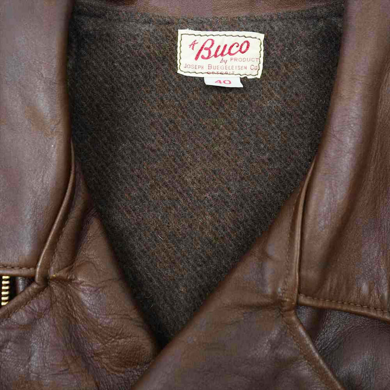 The REAL McCOY'S ザリアルマッコイズ BUCO JH-1 JACKET BROWN ブコ