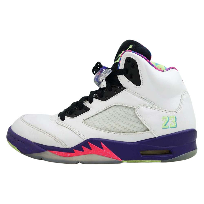 NIKE ナイキ DB3335-100 AIR JORDAN 5 RETRO エアジョーダン 5 レトロ BEL-AIR ベルエア スニーカー  ホワイト系 27.5cm【中古】