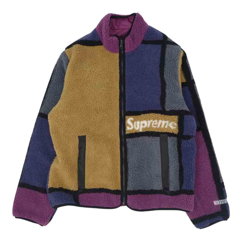 Supreme シュプリーム 20AW Reversible Colorblocked Fleece Jacket リバーシブル カラーブロック  フリース ジャケット マルチカラー系 M【中古】