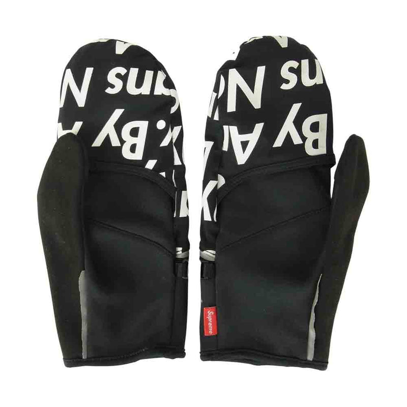 Supreme シュプリーム 15AW The North Face WINTER RUNNERS GLOVE ノースフェイス グローブ 手袋  ブラック系 S【中古】