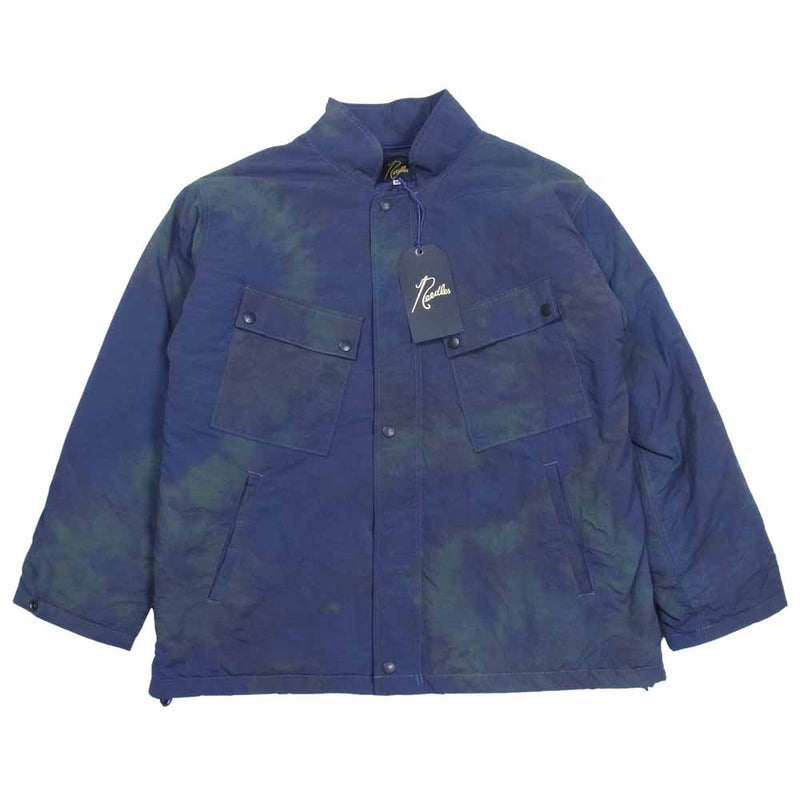 Needles ニードルス 21AW J0174 C.P.Jacket Nylon Tussore Uneven Dye ナイロンタッサー ミリタリー  ジャケット ネイビー系 XS【美品】【中古】