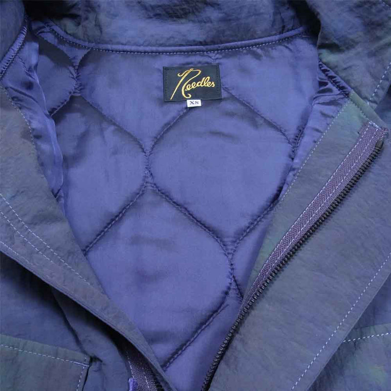 Needles ニードルス 21AW J0174 C.P.Jacket Nylon Tussore Uneven Dye ナイロンタッサー ミリタリー  ジャケット ネイビー系 XS【美品】【中古】