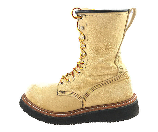 RED WING レッドウィング 8211 LOGGER スエード ロガー ブーツ ビブラム 2021 ブラック ソール カスタム ブーツ ベージュ系  27cm【中古】