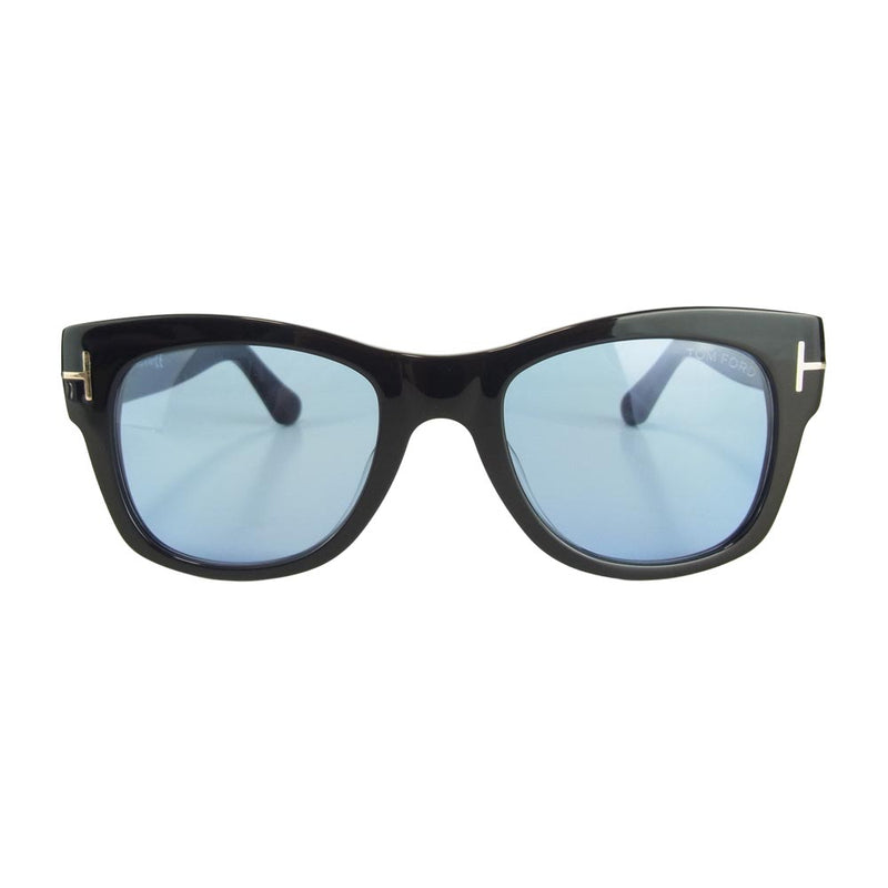 TOM FORD トムフォード TF58-F 01V CARY ウェリントン サングラス メガネ アイウェア ブラック系 52□20－145【中古】