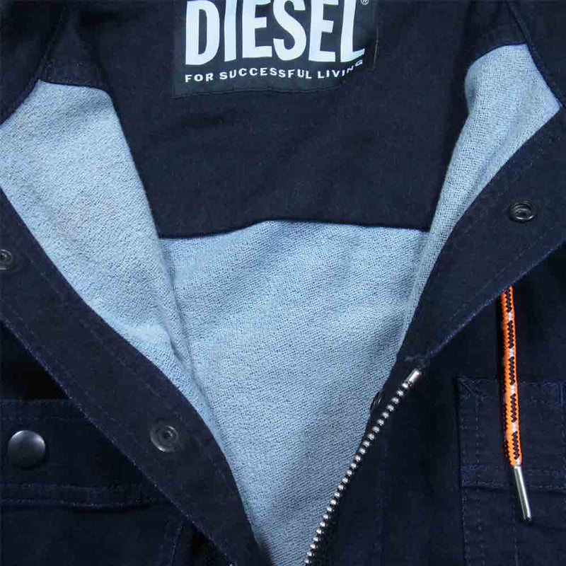 着用回数少なめ！DIESEL 中綿デニムロングコート eva.gov.co