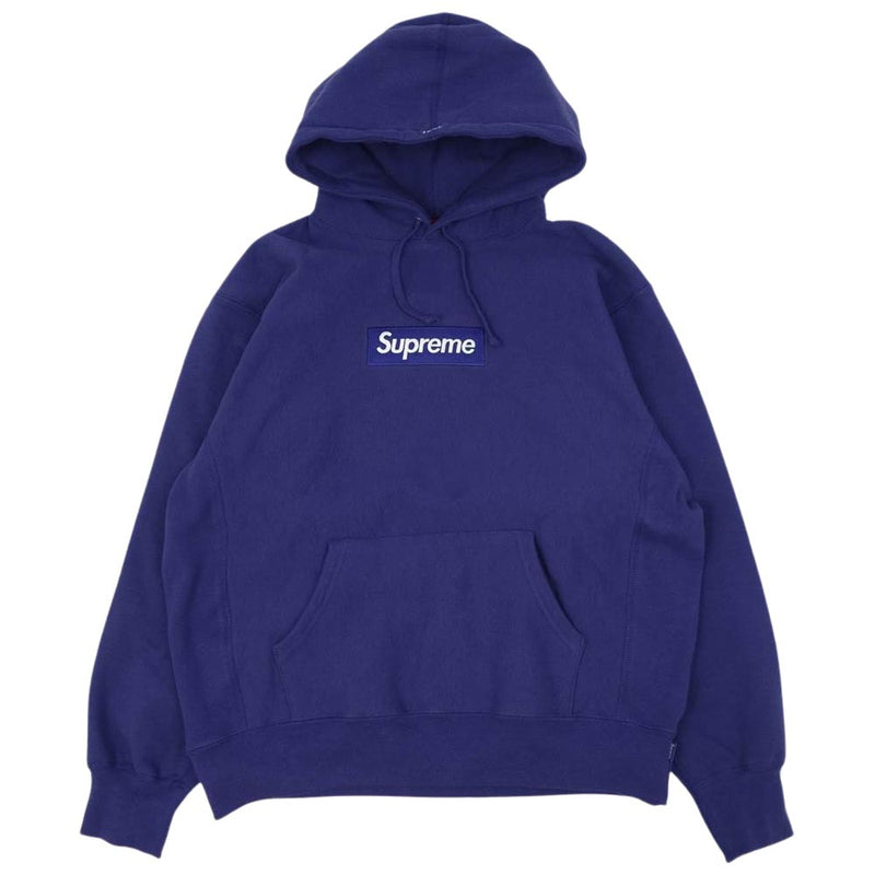 Supreme シュプリーム 21AW Box Logo Hooded Sweatshirt Washed Navy