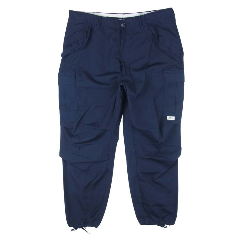 DESCENDANT ディセンダント D-65M TC TROUSERS カーゴ パンツ ポリエステル コットン 日本製 ネイビー系 3【中古】