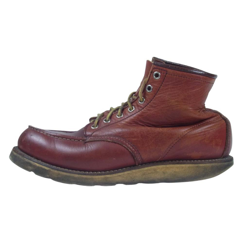 RED WING レッドウィング 8875 90s 四角犬タグ アイリッシュ セッター モックトゥ ブーツ 赤茶系  表記無し(内寸約27cm程度)【中古】