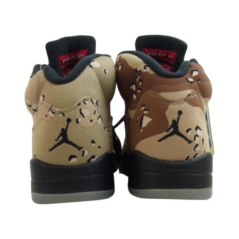 Supreme シュプリーム 15AW 824371-201 x Nike Air Jordan 5 Retro ナイキ エアジョーダン5  カモフラージュ マルチカラー系 カモフラ 28.5cm【中古】