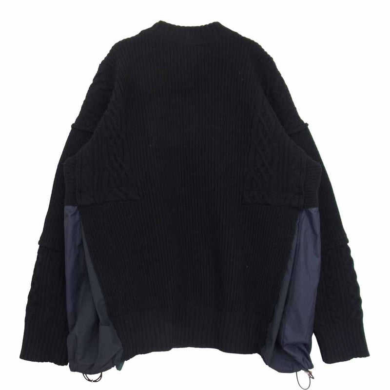 Sacai サカイ 21AW 21-02653M Wool Knit Pullover ウール プルオーバー