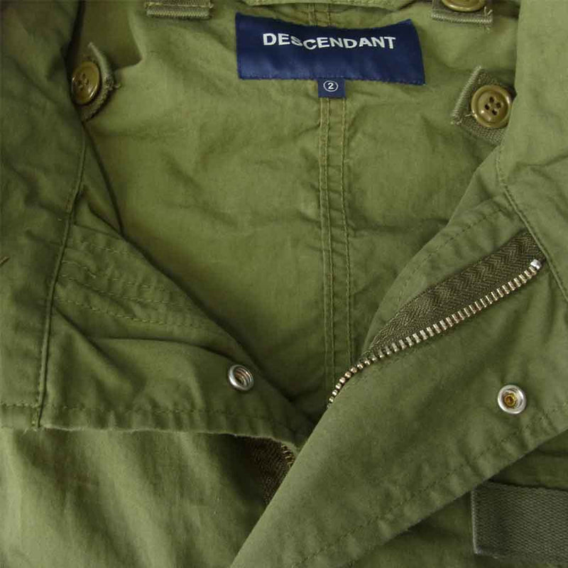 DESCENDANT ディセンダント 20SS 201BRDS-JKM02 D-51M NYCO JACKET ミリタリー モッズ コート カーキ系  2【新古品】【未使用】【中古】