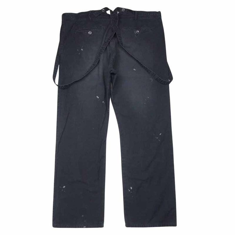 VISVIM ビズビム 21AW 121205008007 TRAVAILLER BRACES PANTS DMGD ダメージ加工 サスペンダー  パンツ ブラック系 5【美品】【中古】