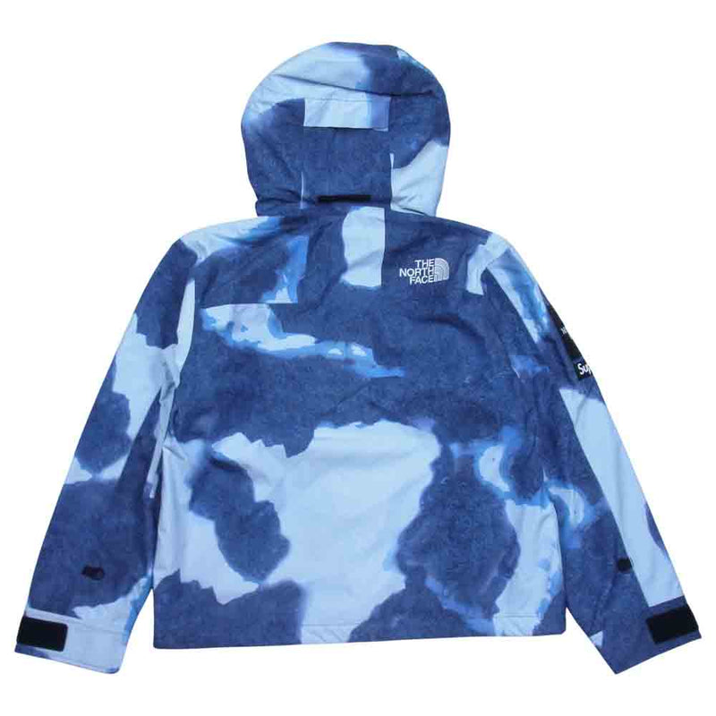 Supreme シュプリーム 21AW NP521001 The North Face Bleached Denim Print Mountain  Jacket ザ ノース フェイス ブリーチド デニム プリント マウンテン ジャケット インディゴブルー系 S【極上美品】【中古】