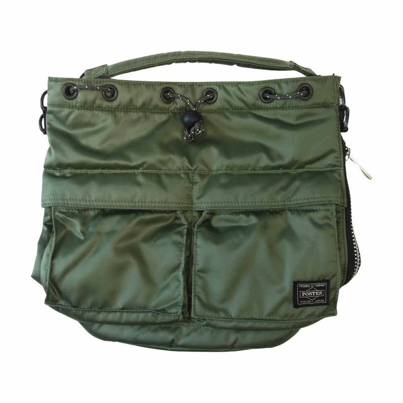 PORTER ポーター 1935-2035 2WAY TOOL BAG S PX TANKER タンカー ツール バッグ カーキ系【中古】