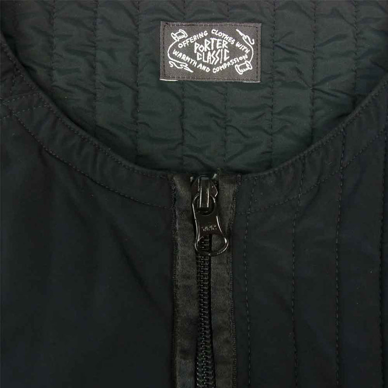 PORTER CLASSIC ポータークラシック 20AW SUPER NYLON STRETCH ZIP UP VEST スーパーナイロン  ストレッチジップアップ ベスト ダークネイビー系 3【中古】