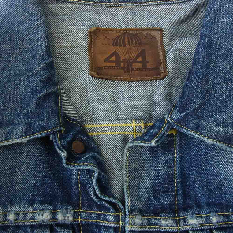 JELADO ジェラード 44DENIM JACKET VINTAGE FINISH ヴィンテージ加工 デニム ジャケット インディゴブルー系  M【中古】