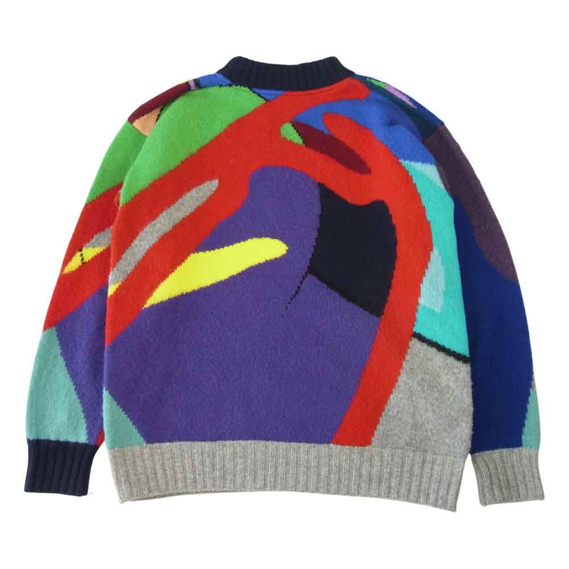 Sacai サカイ 21AW 21-02579M Kaws Jacquard knit カウズ ジャガード ニット マルチカラー系  4【極上美品】【中古】