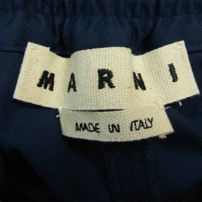 MARNI マルニ PUMU0017A0 S49734 シャーリング 1P テーパード パンツ