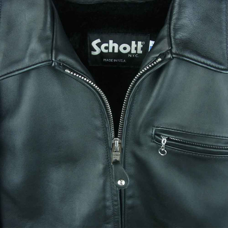 ヴィンテージ復刻 schott シングルライダース643 ライナー付き 69-TA