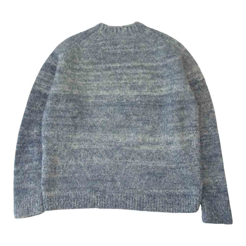 AURALEE オーラリー 20AW A20AP02AP WOOL ALPACA FELT KNIT P/O フェルト アルパカ ニット ネイビー系  5【中古】