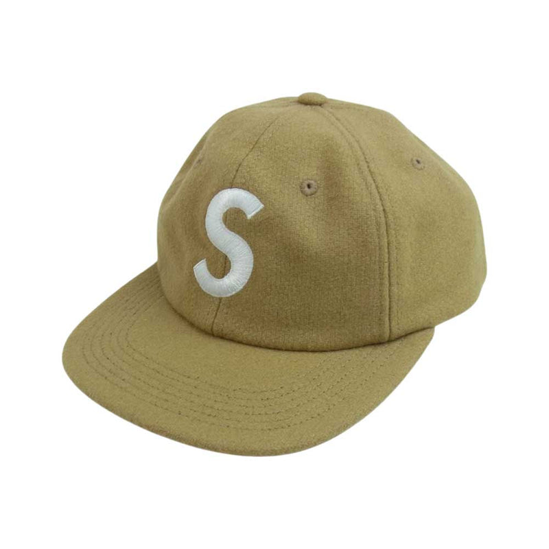 20SS Supreme S Logo Cap Tan www.krzysztofbialy.com