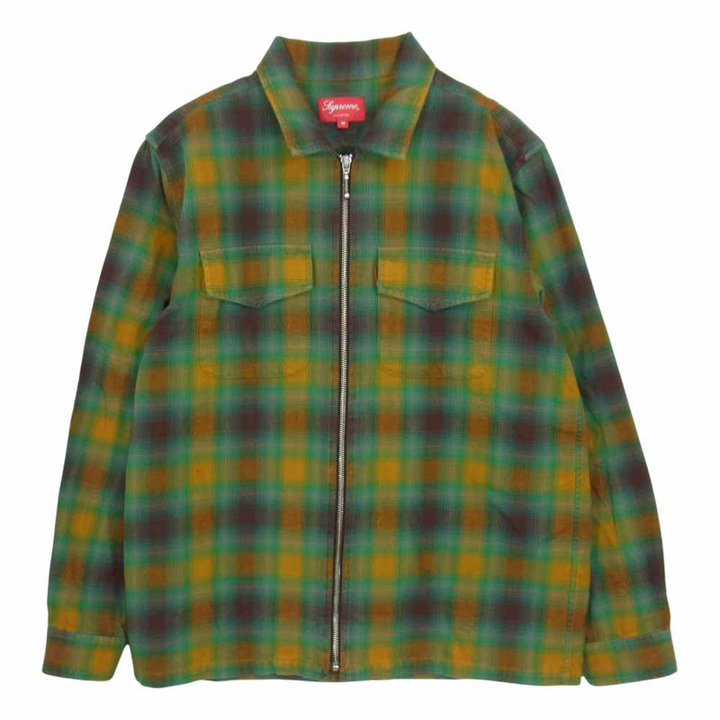 Supreme シュプリーム 15SS Shadow Plaid Flannel Shirt ジップ