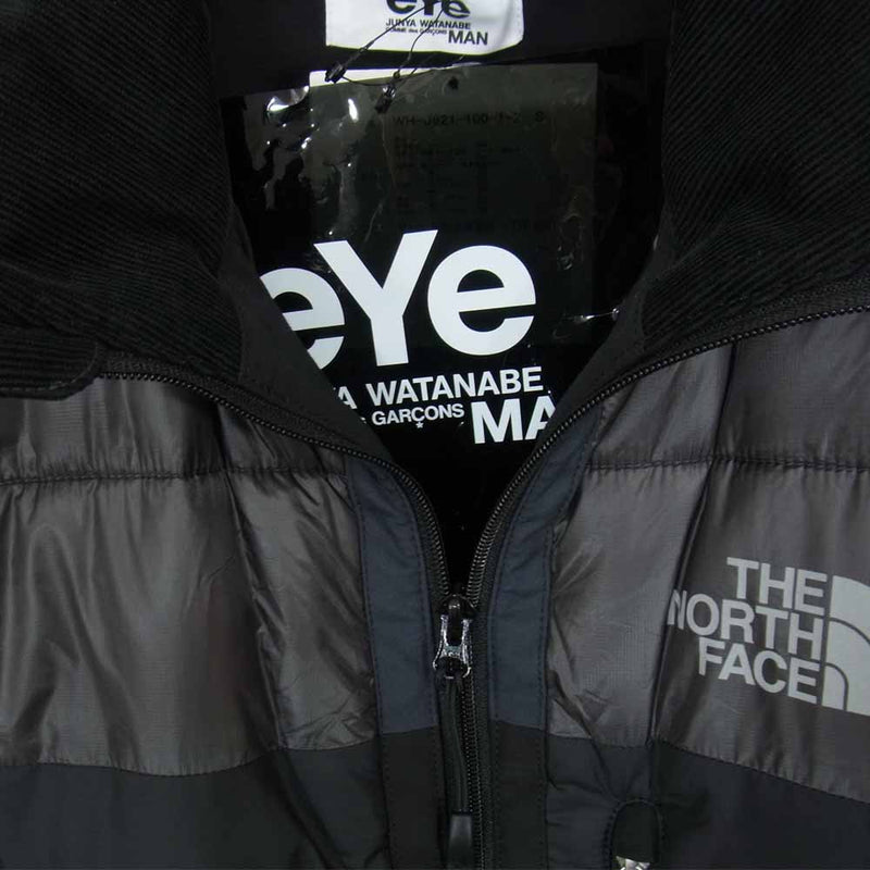 JUNYA WATANABE COMME des GARCONS MAN ジュンヤワタナベコムデギャルソンマン eYe THE NORTH FACE  ノースフェイス 21AW WH-J921 ナイロンリップストップ プリマロフト ジャケット ブラック系 S【新古品】【未使用】【中古】