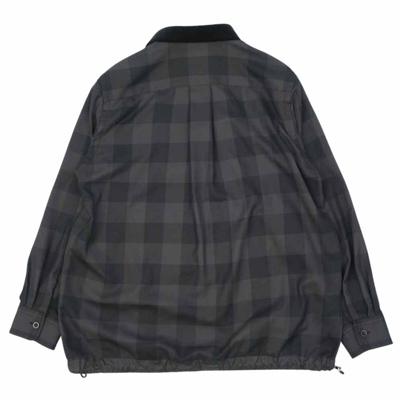 Sacai サカイ 22SS 22-02699M Buffalo Check L/S Shirts ドローコード