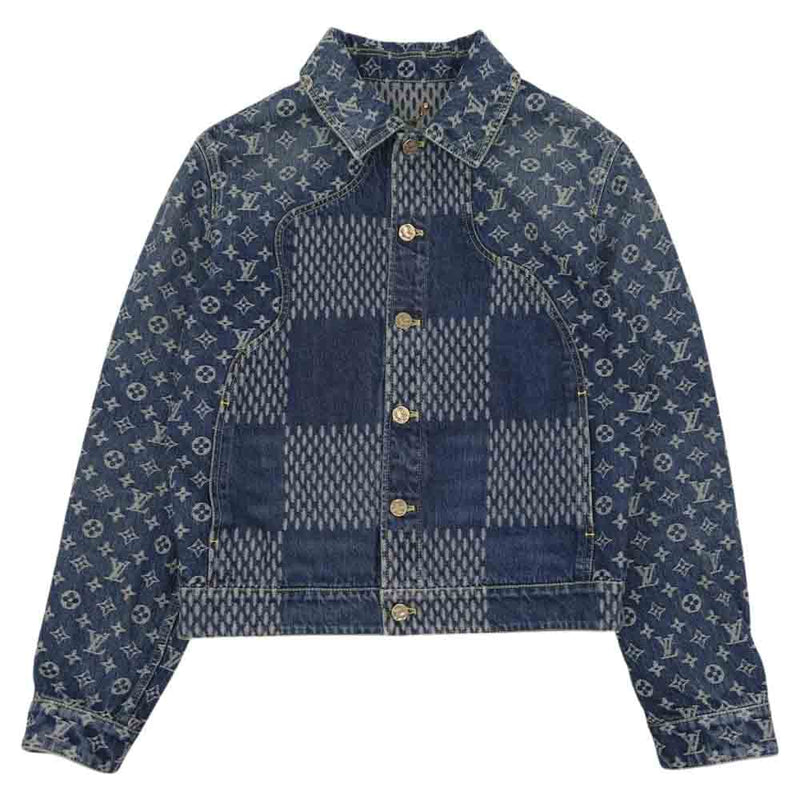 Louis Vuitton X NIGO Damier Waves Monogram Denim jacket 1A7YD6