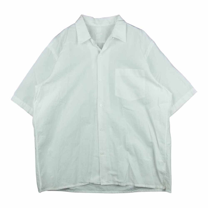 COMOLI コモリ 半袖コットンオープンカラーシャツ サイズ3 代引き人気