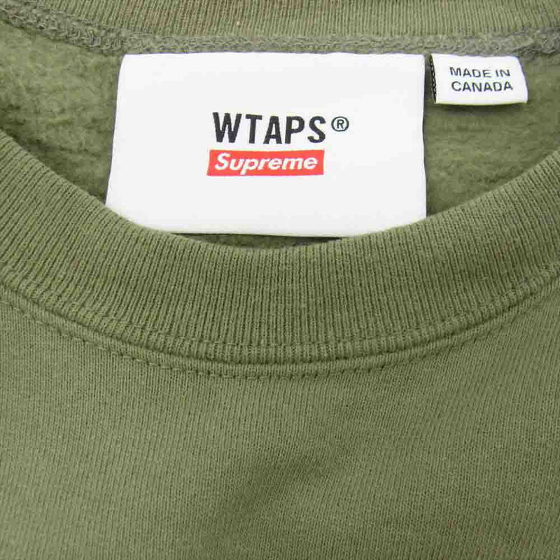 独創的∀ 未使用品 21AW スウェット WTAPS × SUPREME クルーネック