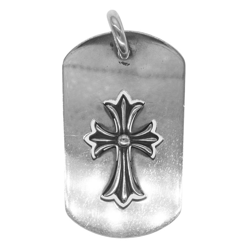 CHROME HEARTS クロムハーツ（原本無） DOGTAG LRG TNY CRS タイニー クロス ラージ ドッグタグ シルバー系【中古】