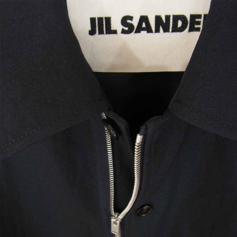 JIL SANDER ジルサンダー 20AW JSMR420833 国内正規品 Lightweight technical jacket  ライトウェイト テクニカル 中綿 シャツ ジャケット ブラック系 50【中古】