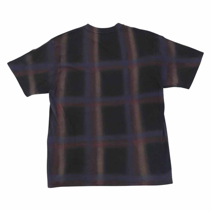 Supreme シュプリーム 20SS Sprayed Plaid S/S Top 半袖 シャツ BLACK M【美品】【中古】