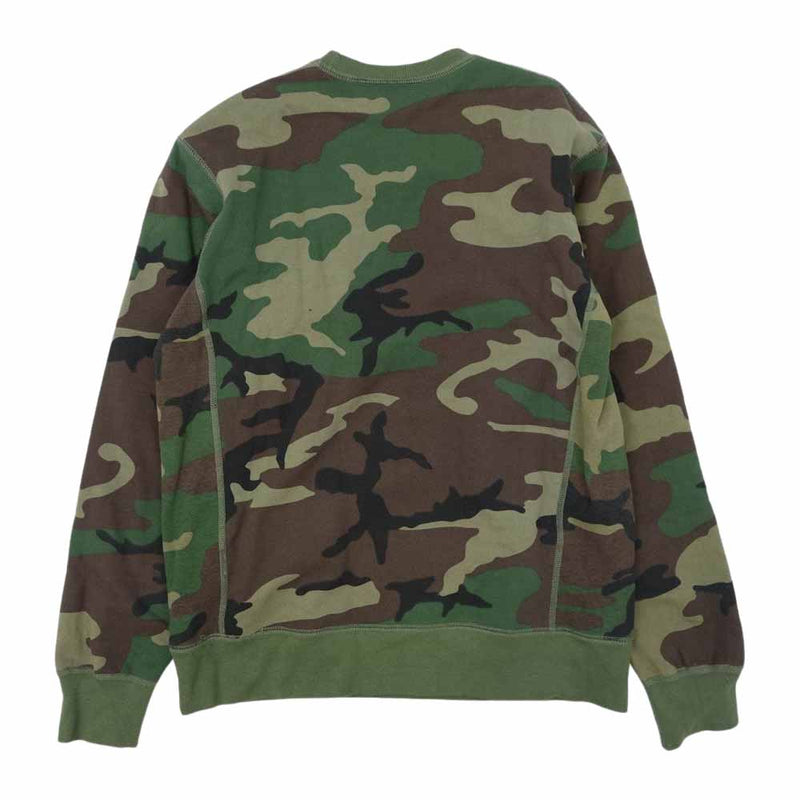 SUPREME 15aw Box Logo Crew Neck Camo | vrealitybolivia.com