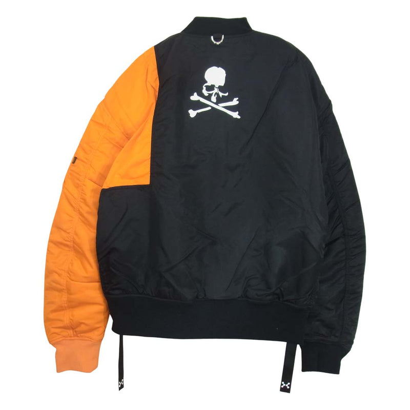 mastermind JAPAN マスターマインドジャパン 997-9211241 C2H4 X MASTERMIND WORLD BOMBER  JACKET ORANGE ボンバー ジャケット ブラック系 S【新古品】【未使用】【中古】