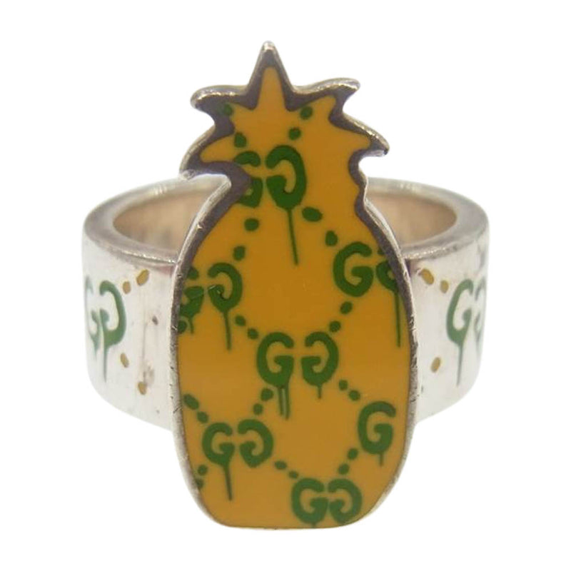 GUCCI グッチ ゴースト GG パイナップル リング シルバー系【中古】