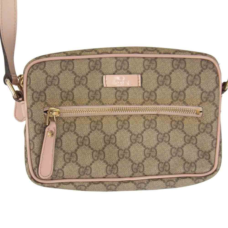 GUCCI グッチ 201447 467891 GGスプリーム ショルダーバッグ ピンク系【中古】