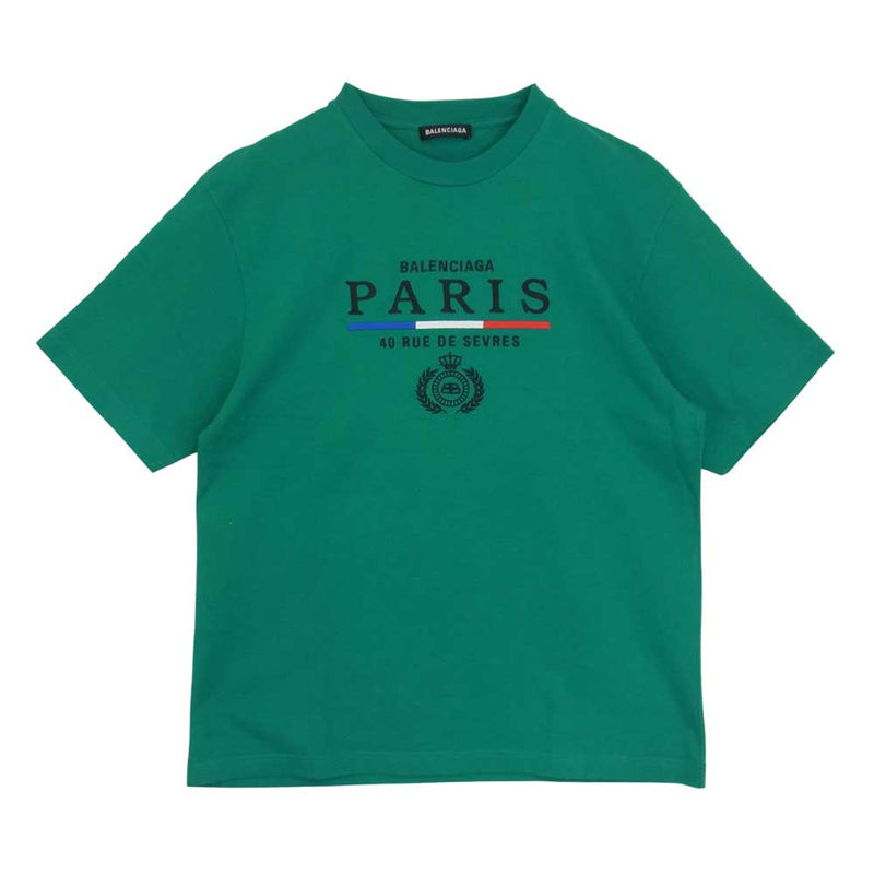 バレンシアガ  PARIS刺繍シャツ