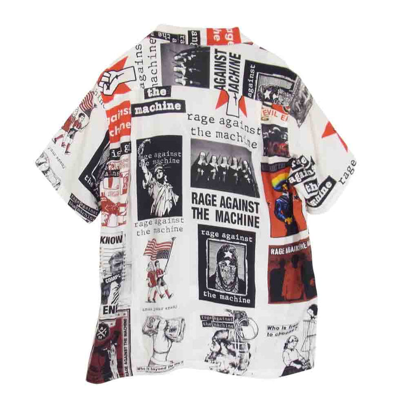 WACKO MARIA ワコマリア 20SS RAGE AGAINST THE MACHINE レイジアゲインストザマシーン S/S HAWAIIAN  SHIRTS 半袖 ハワイアン アロハ シャツ マルチカラー系 M【中古】